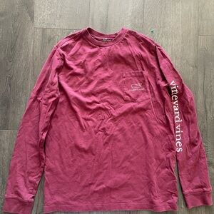 Vineyard Vines boy’s Maroon Long Sleeve Shirt